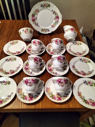 Vintage tea set - vintage, bone