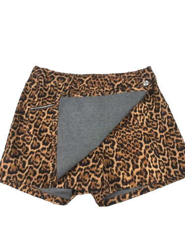 Zara leopard print skort - zara,
