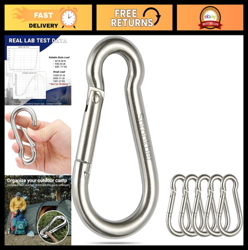 Stainless steel spring snap - stainless,