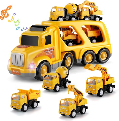 Construction vehicle toys in - vehicle, 5