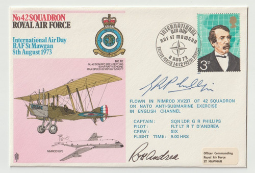 1973 flown cover - uk,