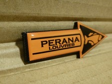 Perana Louver Louvre Gel Badge Rear Side Window Screen Shade Badge