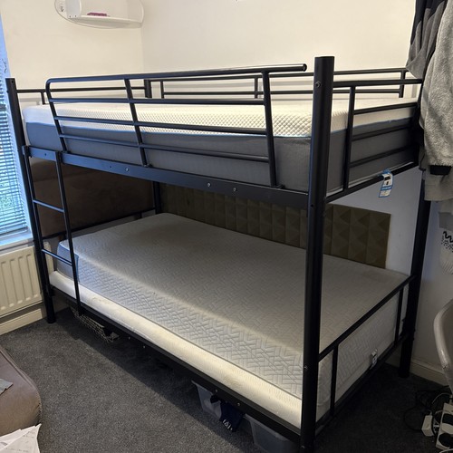 Metal black solid single - metal, bunk