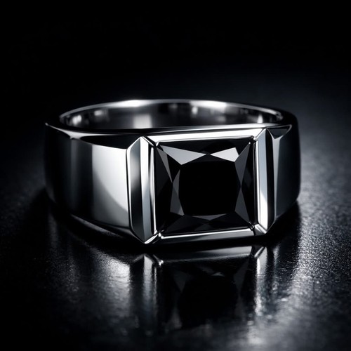 Natural black onyx gemstone - natural,