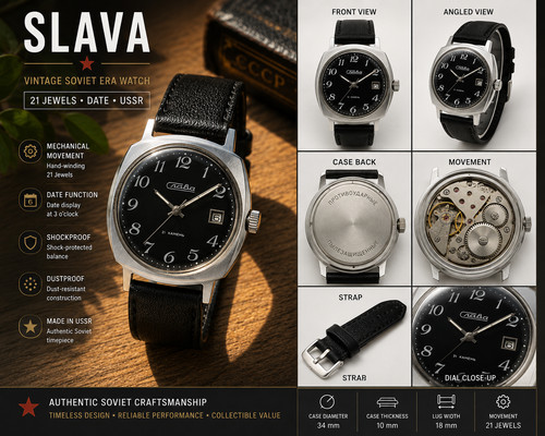 Vintage slava ussr mechanical - ussr,