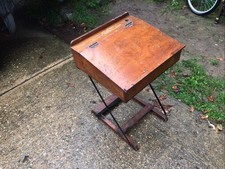 Small Collapsible Wood And Ply Old School Desk