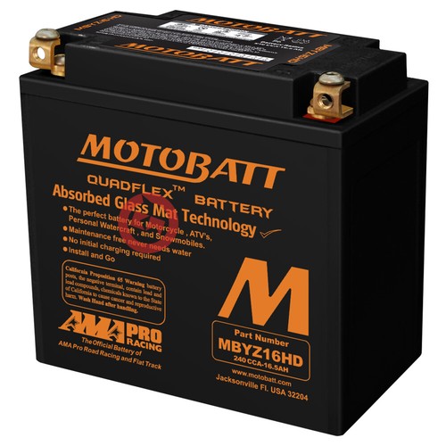 Motobatt battery mbyz16hd - motobatt,