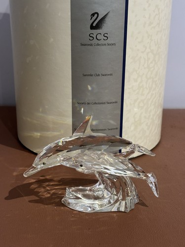 Swarovski crystal dolphins - crystal,