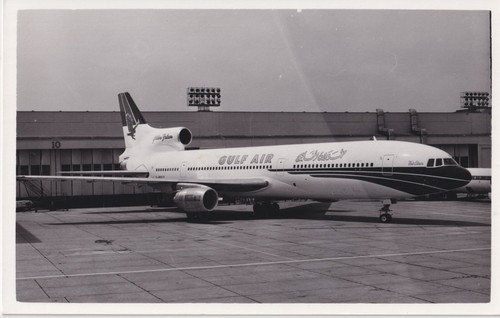 Postcard gulf air lockheed - gulf,