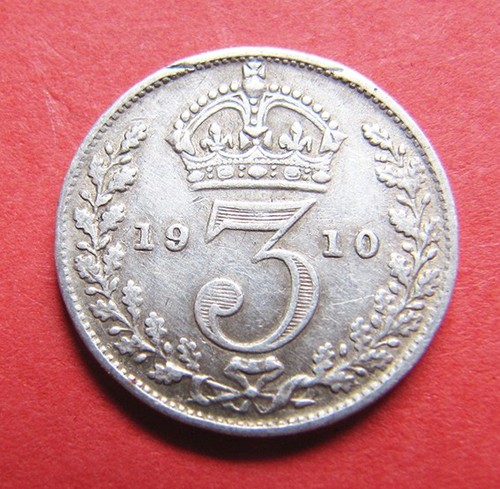 Edward vii silver threepence - edward,