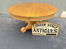 67359 Antique Round Oak Dining