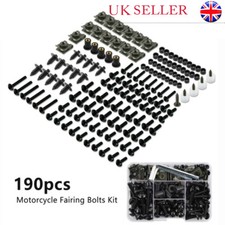 190PCS Complete Motorcycle Fairing Bolts Kit Panel Speed Clip Fastener Screw Set