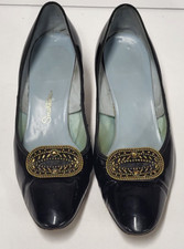 SmartAire Footwear Womens 8 Black Patent spike high heel pumps Vintage 1950s 60s