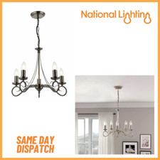5Way Chandelier with Pendant &