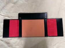 Vintage 1940s Burberrys Bespoke Black Leather Traveling Artists Writing Pad Desk