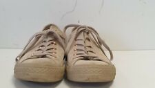 W995 UNISEX CONVERSE BROW PINK TRIM SUEDE LACE UP PUMPS UK SIZE MENS 7 WOMENS 9
