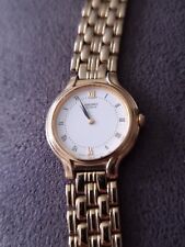 SEIKO 4N00-1030 LADIES GOLD TONE WATCH, 25mm, ORIGINAL SEIKO BRACELET STRAP
