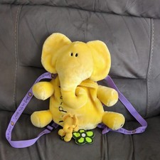 90s Y2K Bang On The Door Groovy Chick Plush Elephant Bag rucksack & scrunchie 