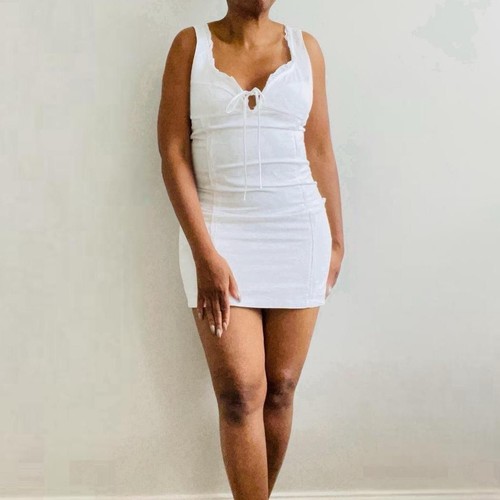 Zara white mini dress - zara,
