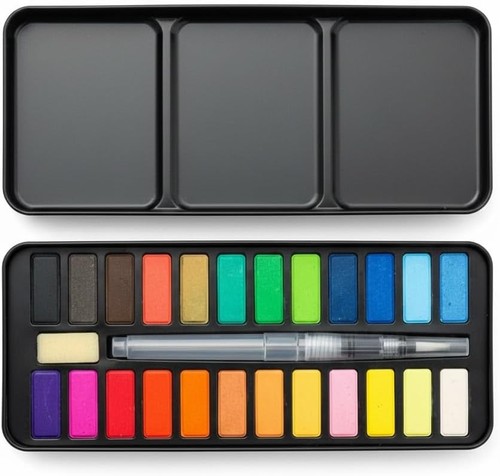 Watercolour paint set - paint, 24