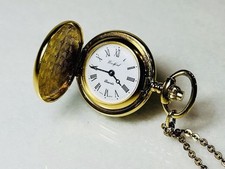 Luxury WoodFord Gold Plated Pocket Watch