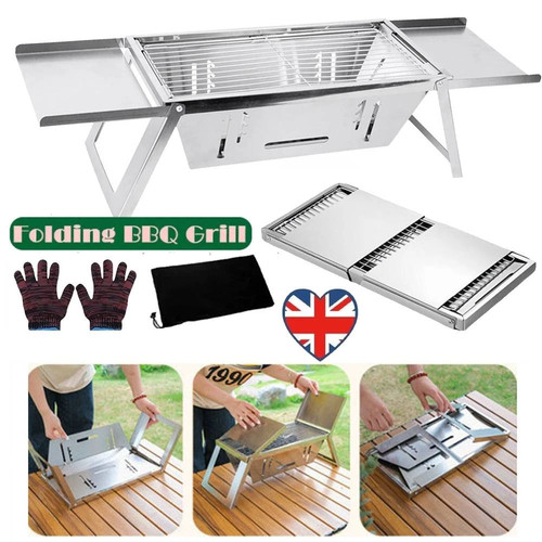 Folding bbq charcoal barbecue - folding,