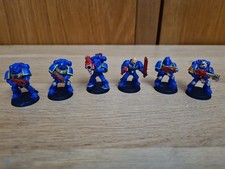 Warhammer 40k Space Marines 6 Figures Painted