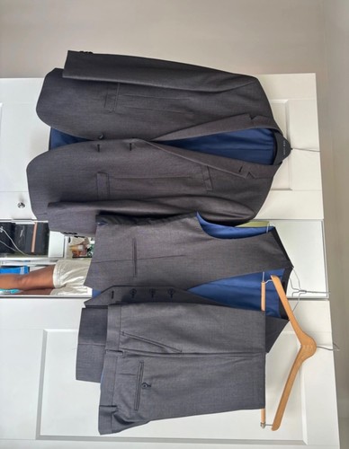 Mens piece grey suit next - mens, 3