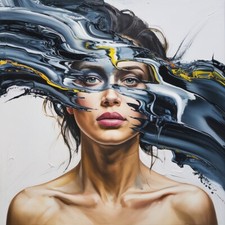 XL Canvas Silver Female Series