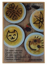 Cookut Creacrepe Creatives Crepes Set Kit Pancake Maker Shaker & Pen Design