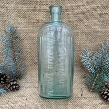 Vintage Old Aqua Glass Poison