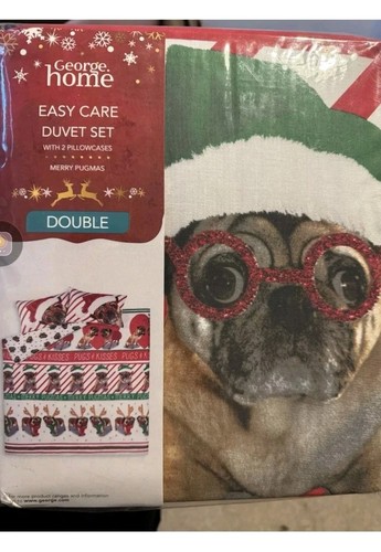 Pug dog duvet quilt cover - pug,