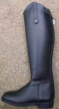 Long Leather Riding Boots Black