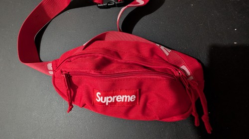Supreme red waist belt bag - supreme,