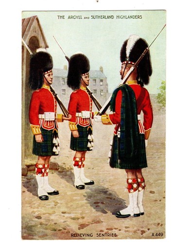 Military argyll and - military.,