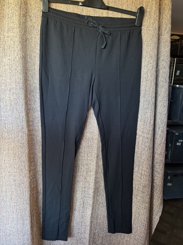 Hush black slim fit trousers - black,