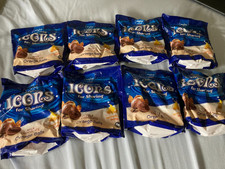 8 x swiss chocolate icons for sharing milk chocolate orange 8 sweets per bag