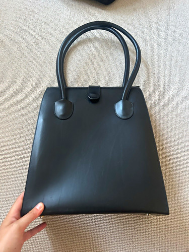 Bill amberg black leather top - amberg,