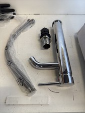 Brushed Nickel Vessel Sink Faucet Modern Tall Bathroom Single Handle