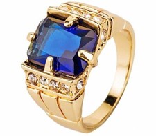 18k gold sapphire cz - 18k,
