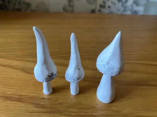 Handmade clay toadstools - handmade,