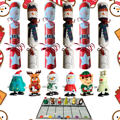 Christmas crackers wind - wind, up