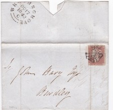 1842 QV 1d PENNY RED STAMP