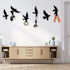 6pcs Metal Bird Key Hangers