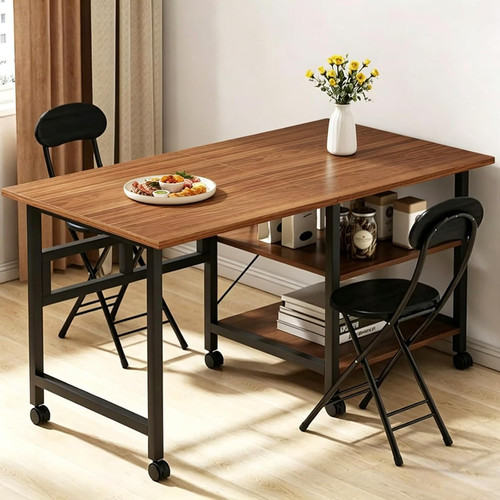 Folding desk with storage - desk,