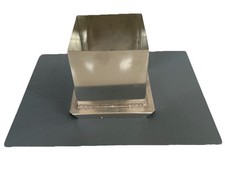Square metal pillar - metal, candle