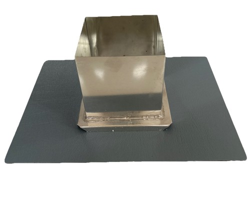 Square metal pillar candle - metal,