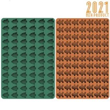 Christmas Tree Gingerbread Man Shape Chocolate Mold Silicone Baking Wax Melt