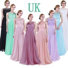 Womens Lace Wedding Bridesmaid Ball Gown Evening Dresses Prom Party Maxi Dress