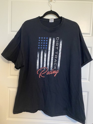 American flag dirt track - flag,